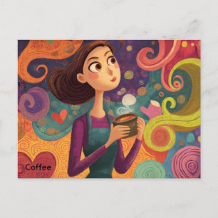 Kaffeekarte Postkarte