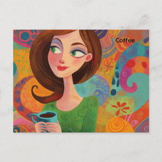 Kaffeekarte Postkarte