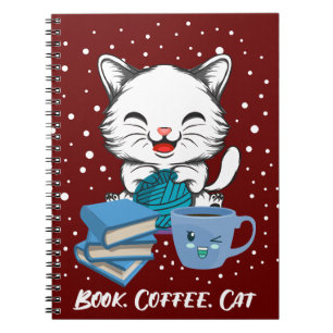 Kaffeekatze buchen notizblock