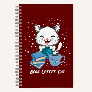 Kaffeekatze buchen notizbuch