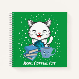 Kaffeekatze buchen notizbuch