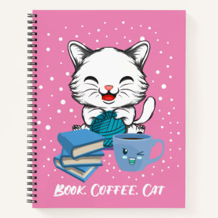 Kaffeekatze buchen notizbuch