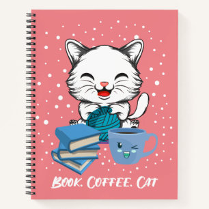 Kaffeekatze buchen notizbuch