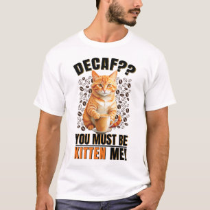 Kaffeekatze Männer Weiß T-Shirt