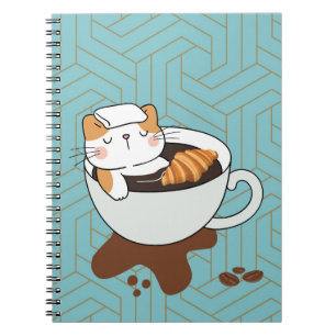 Kaffeekatzen-Spa Notizblock