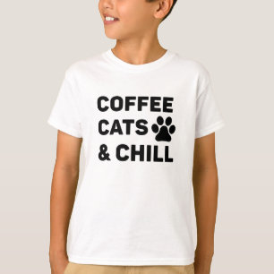 Kaffeekatzen und -kälte T-Shirt