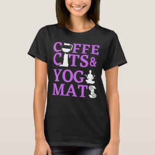 Kaffeekatzen und Yoga Matten Mama Yoga T-Shirt