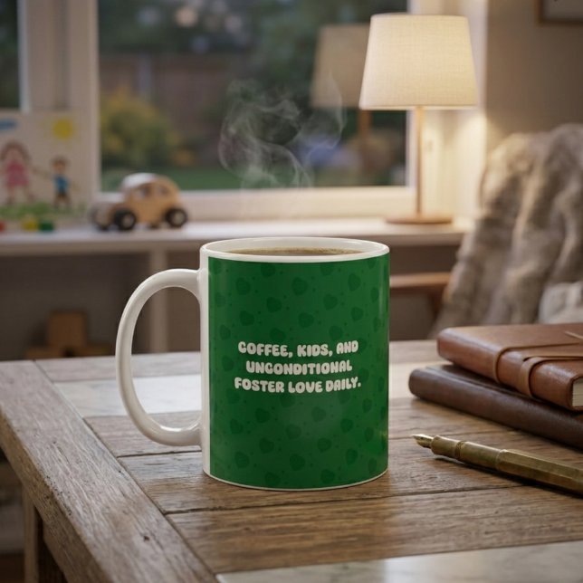 Kaffeekinder Unbedingte Fosterliebe Tägliches Desi Kaffeetasse (Von Creator hochgeladen)
