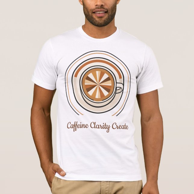 Kaffeeklare Schaffens-Kaffee T-Shirt (Vorderseite)