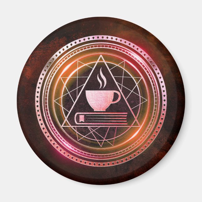 Kaffeeklatsch Burgund Magnet (Vorne)