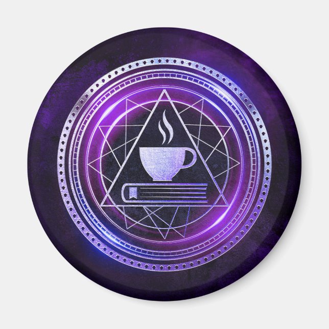 Kaffeeklatsch Lila Magnet (Vorne)