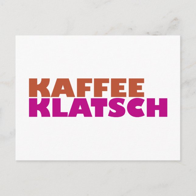 Kaffeeklatsch Postkarte (Vorderseite)