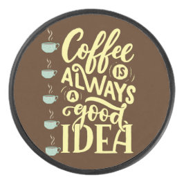 Kaffeekochen Eishockey Puck