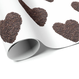 Kaffeekochen Holzkastenschild Geschenkpapier