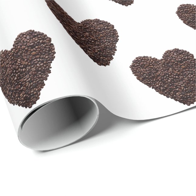 Kaffeekochen Holzkastenschild Geschenkpapier (Rolleneckpunkt)