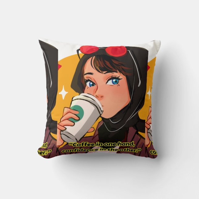 Kaffeekochen Kissen (Vorderseite)