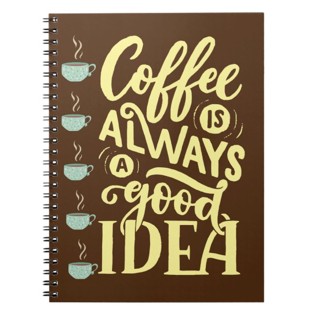 Kaffeekochen Notizblock (Vorderseite)