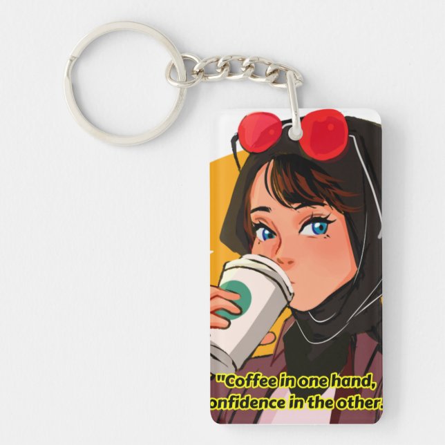 Kaffeekochen Schlüsselanhänger (Vorderseite)