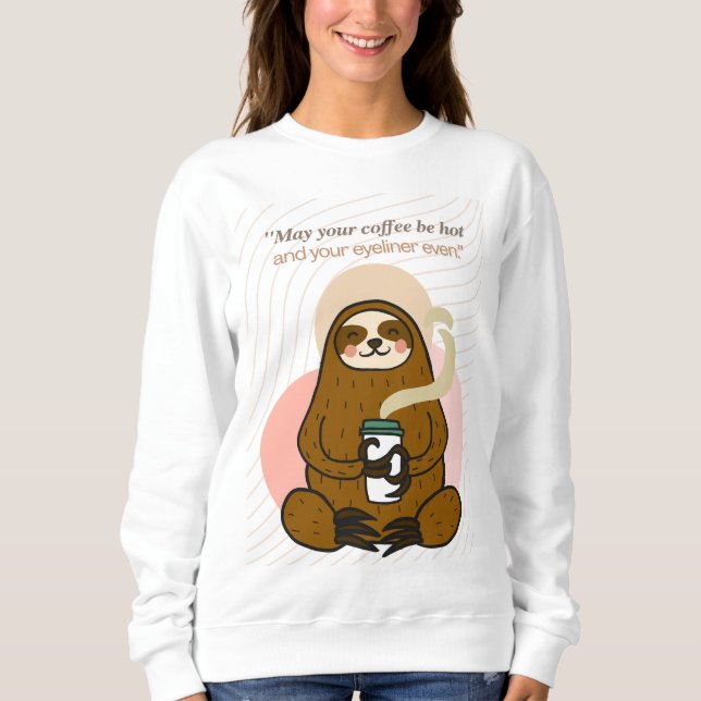Kaffeekochen Sweatshirt (Vorderseite)