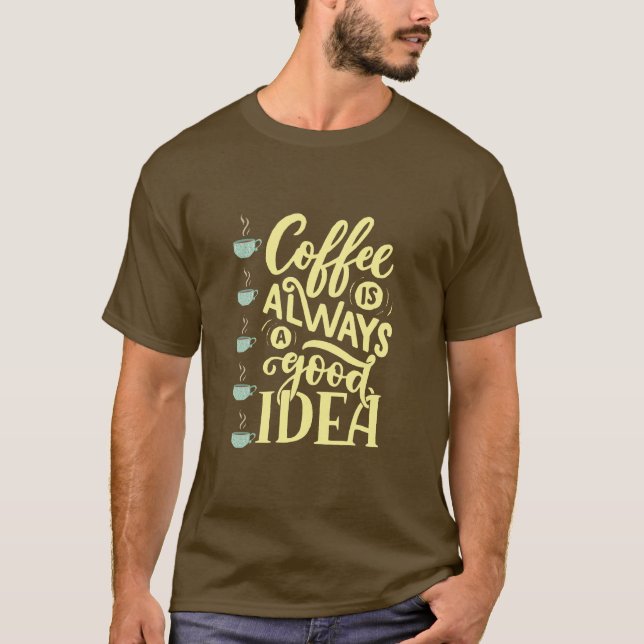 Kaffeekochen T-Shirt (Vorderseite)