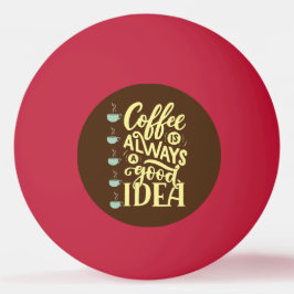 Kaffeekochen Tischtennisball