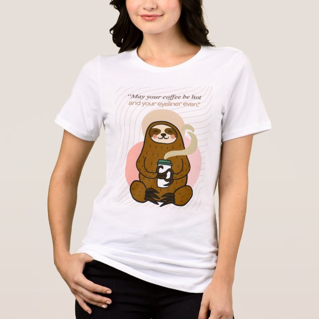 Kaffeekochen Tri-Blend Shirt (Vorderseite)