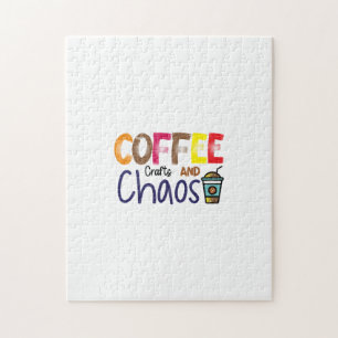 Kaffeekocher und -kaffee puzzle