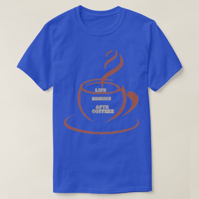 Kaffeekoffe klassisch T-Shirt (Design vorne)