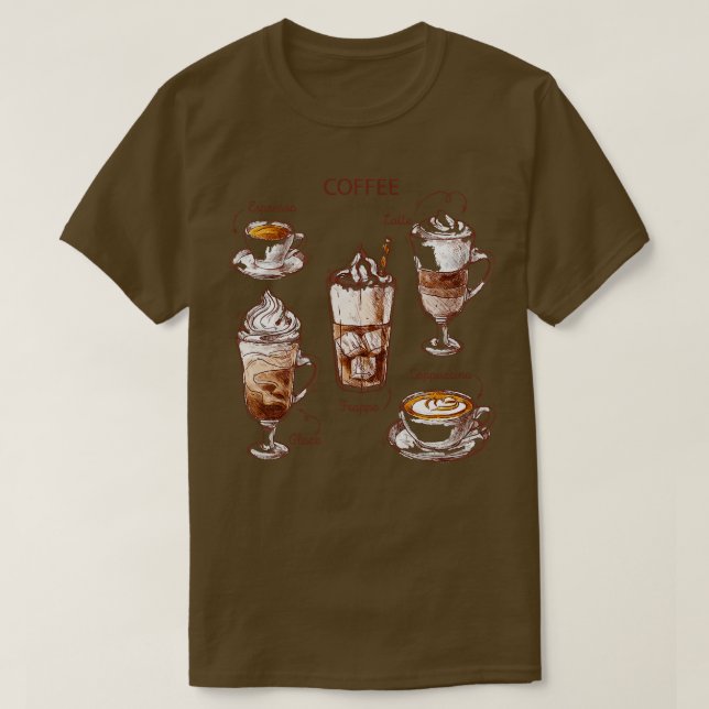 Kaffeekollektionen T-Shirt (Design vorne)