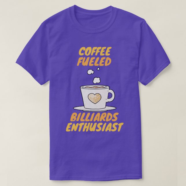 Kaffeekontakter für Billardfans T-Shirt (Design vorne)