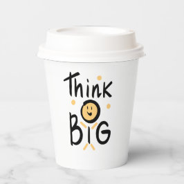 Kaffeekonzept Funny l Niedlich Minimal Think Big Pappbecher