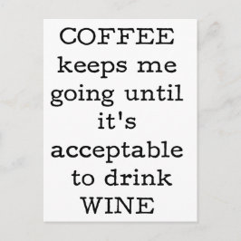 Kaffeekonzept - lustig. postkarte