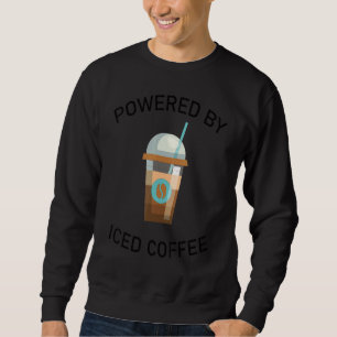 Kaffeekonzept mit Coolem Icced Coffee Design Sweatshirt