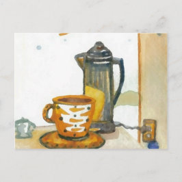 Kaffeekrille nachmachenDiane Kaffeekunst Postkarte