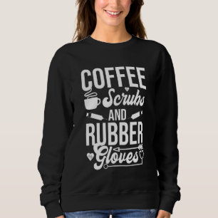 Kaffeekruben und Gummihandschuhe Sweatshirt