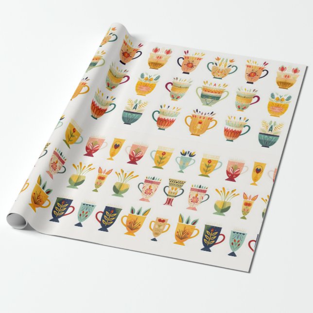 Kaffeekuchen Geschenkpapier (Ungerollt)