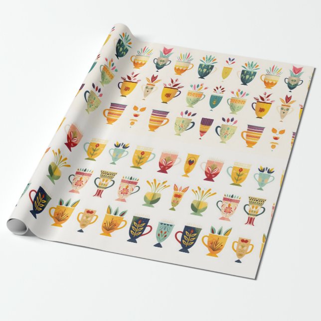 Kaffeekuchen Geschenkpapier (Ungerollt)