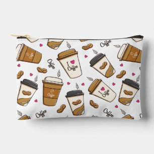 Kaffeekuchen, Kaffeebohnen, Kaffee Lover, Herzen Zubehörtasche