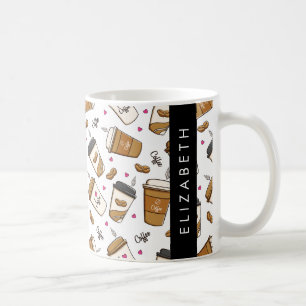 Kaffeekuchen, Kaffeebohnen, Kaffee Lover, Ihr Name Kaffeetasse