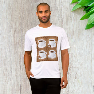 Kaffeekuchen mit Bohnen und Schokolade T-Shirt