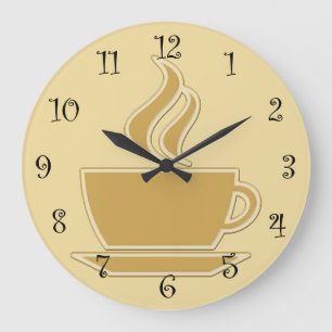 Kaffeeküchenuhren Große Wanduhr