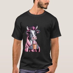 Kaffeekuh Morgen Tier Lustig Müde T-Shirt