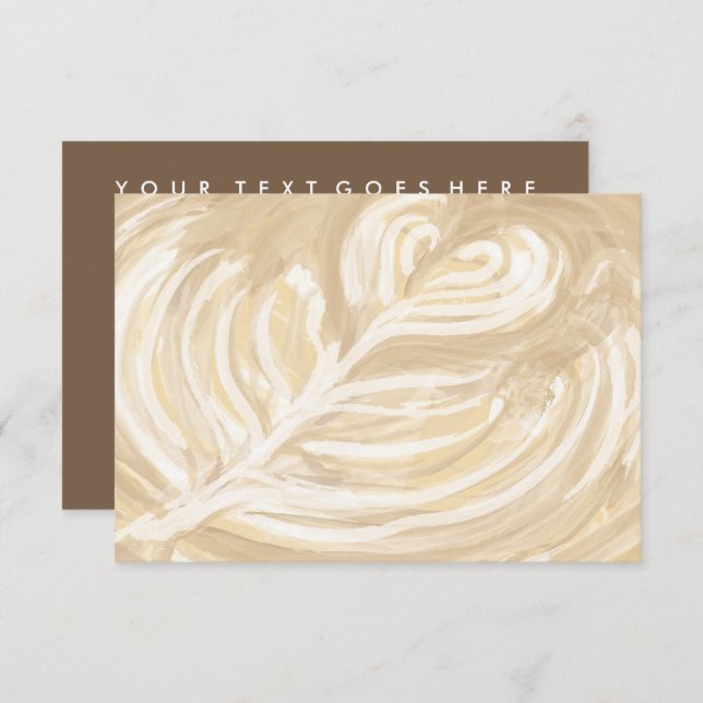 Kaffeekulturkunst Einladung (Vorne/Hinten)