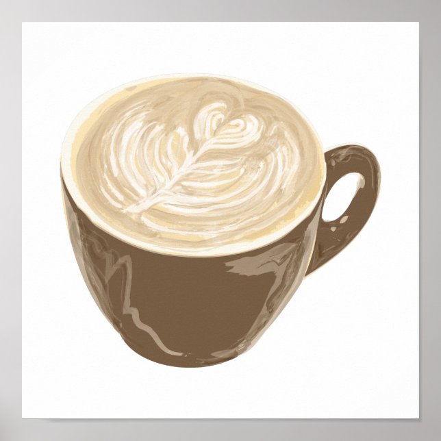 Kaffeekulturkunst Poster (Vorne)