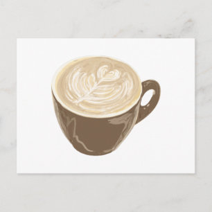 Kaffeekulturkunst Postkarte