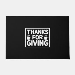 Kaffeekunst danke für die Geschenke Fußmatte