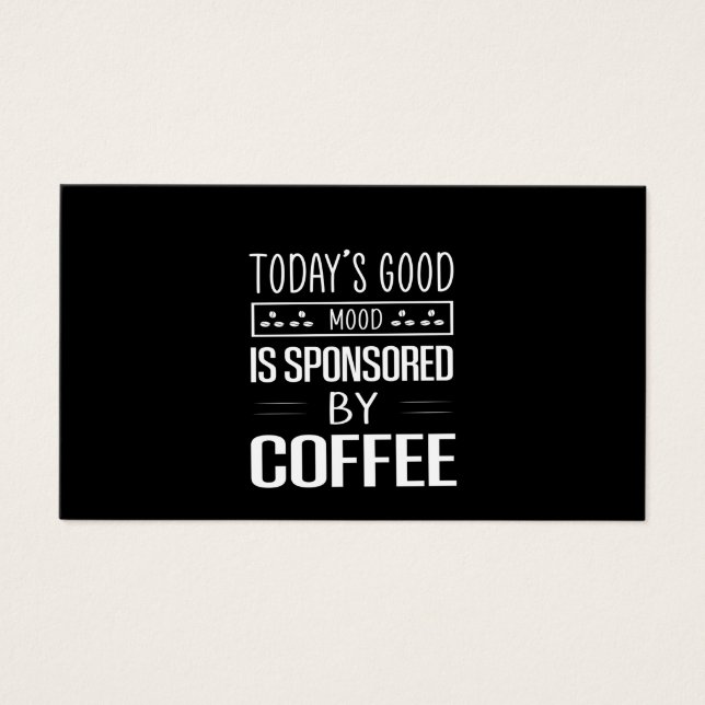 Kaffeekunst heute ist gute Laune (Vorderseite)