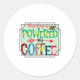 Kaffeekunst mit Kaffee 2 Runder Aufkleber