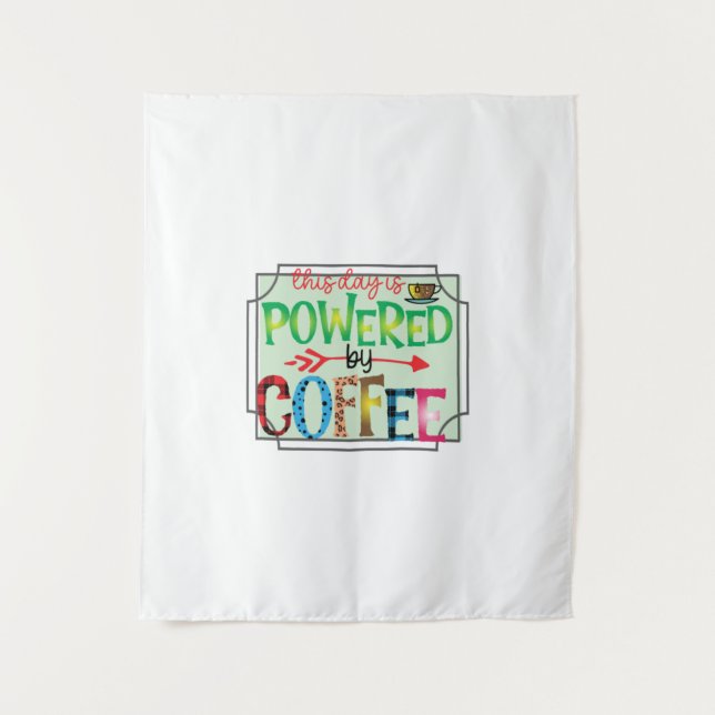 Kaffeekunst mit Kaffee 2 Wandteppich (Vorderseite)