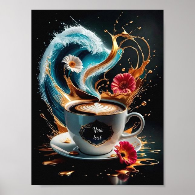 Kaffeekunst Poster (Vorne)